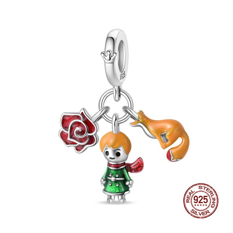 Original Charms Copper Tarot Cards & Snake Charm Beads Fit 3Mm Original Bracelet Necklace Women Diy Fine Jewelry Gift New In