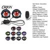Universal Vehicle Projection Kit Dynamic Eye Car Light, Demon Synchronized RGB Animation Lamps, Devil Headlight Projector 6/33 Mode Remote Control