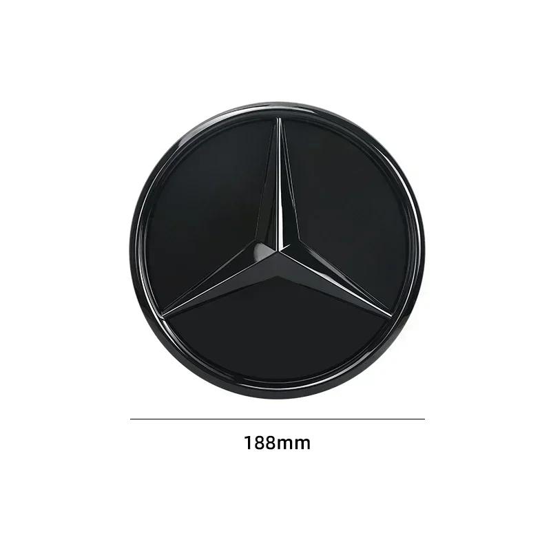 VCJ1  3D 188mm Front Grille Star Logo Emblem Badge For Mercedes-Benz C Class 2014-2018 GLC Car Emblems