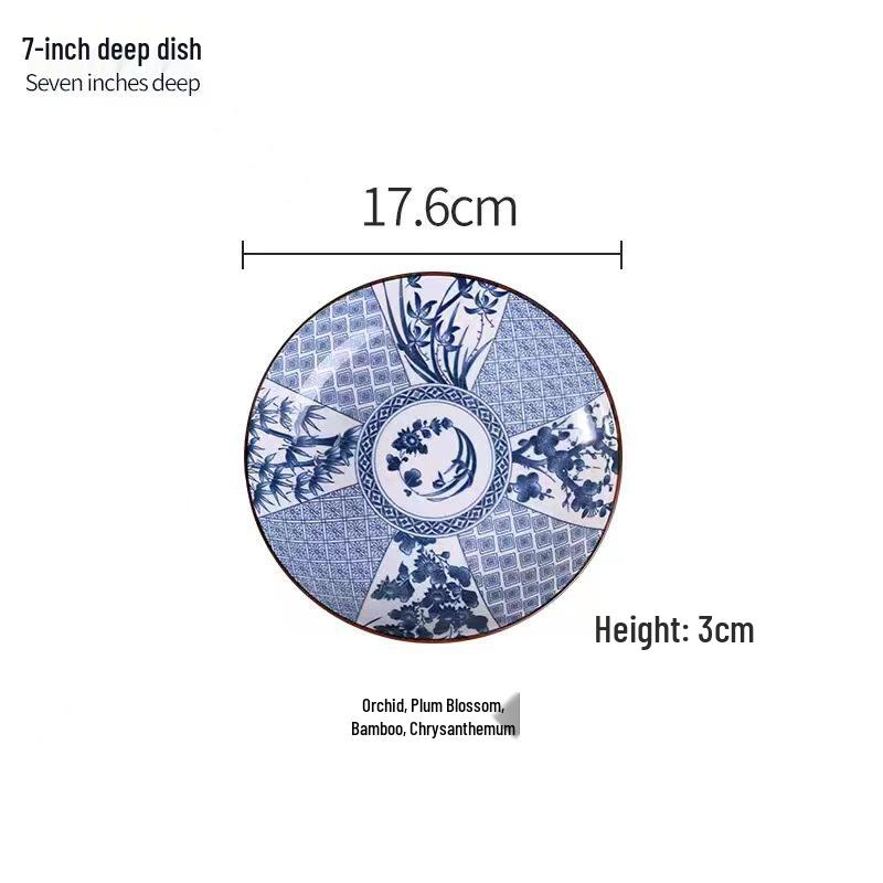 Microwaveable Japanese Ceramic Rice and Soup Bowl Set