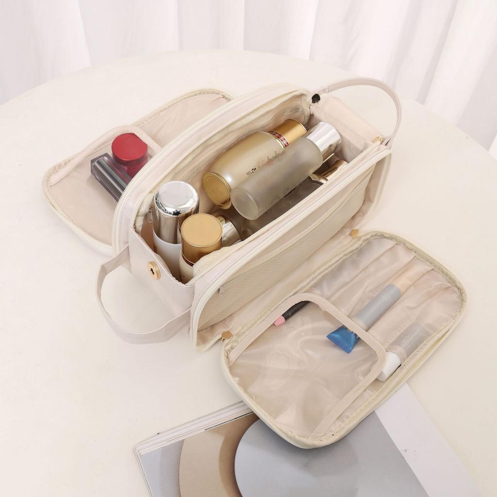 Women Portable Storage Makeup Bag Large-capacity Travel Cosmetic Bag New Washing Bag Washing Cosmetic Brush Desktop Storage Bag
