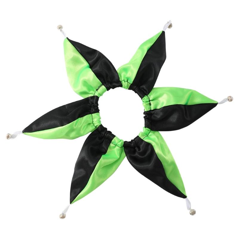 Pet Dog Halloween Party Collar Scarf Cosplay Clown Costume Scarf for Dogs Cats Holiday Clothing Dog Cosplay Accessories S чёрный/зелёный