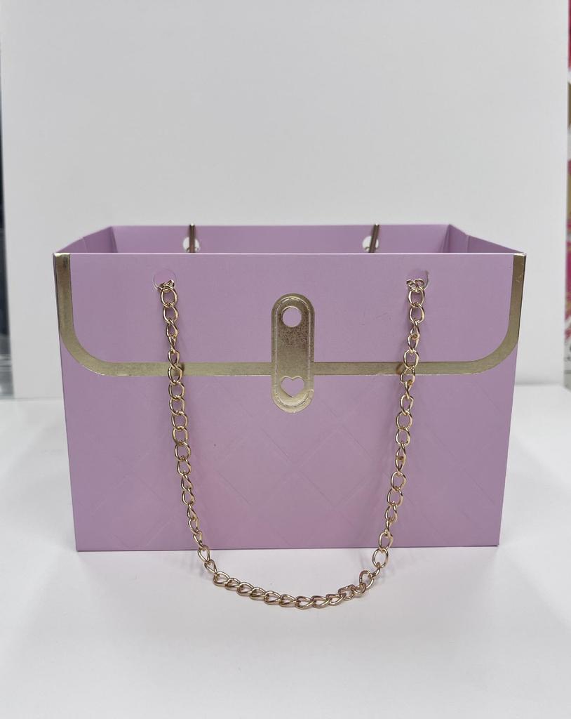 Trendy Brand Rectangular Handbag: Fresh Flower Gift Box & Creative Bouquet Perfume Bag.