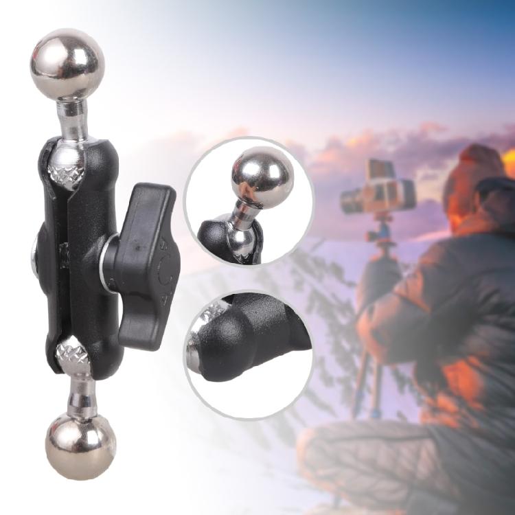 17mm to 17mm Ball Head Threaded Screw Adapter Double Head for DSLR Camera Microphone Attachment Accessories