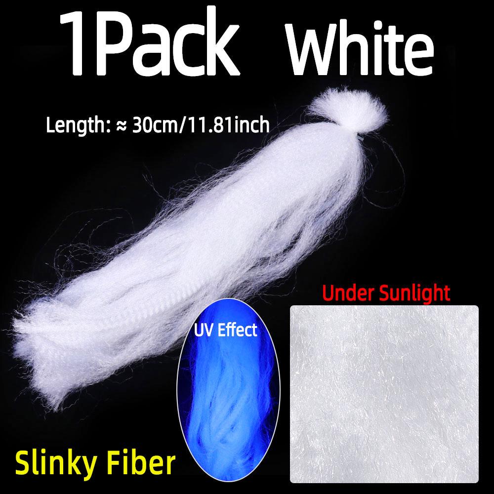 Bimoo Kinky Soft Synthetik Fliegenbinden Streamer Faser Köder Fisch Bleikopf Jig Bindematerial Rosa Chartreuse Rot Orange Gelb