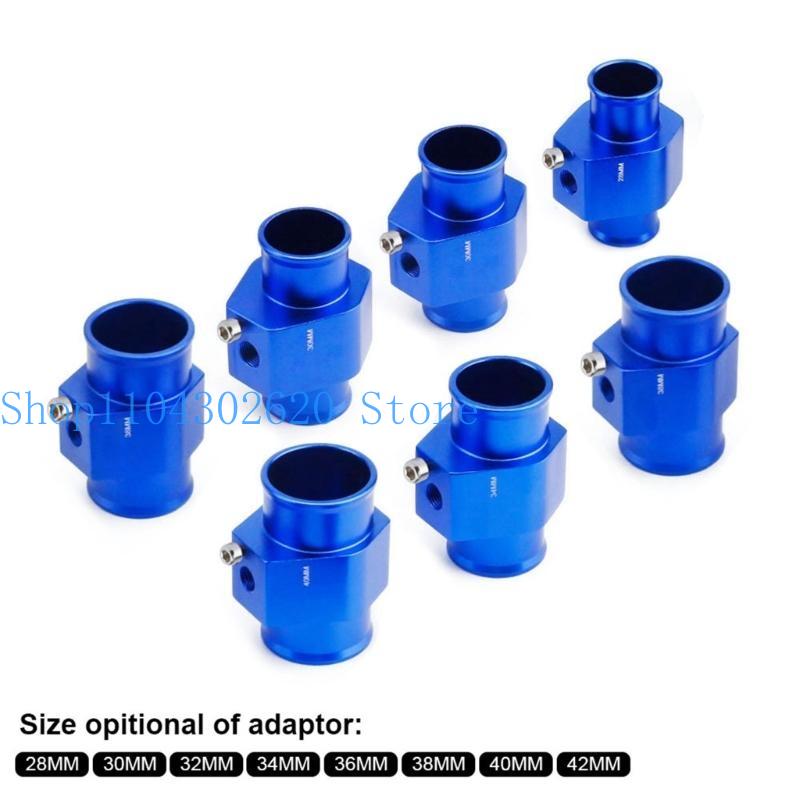 652F 18/20/22/24/28/30/32/34/36/38/40MM Radiator Adaptor Water Temp Gauge Temp Hose Adapter Attachment Hose Clamps