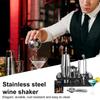 23Pcs Stainless Steel Cocktail Shaker Set with Stand for Drink Mixing Martini Shaker Jigger Strainer Mixer Spoon Tongs Opener