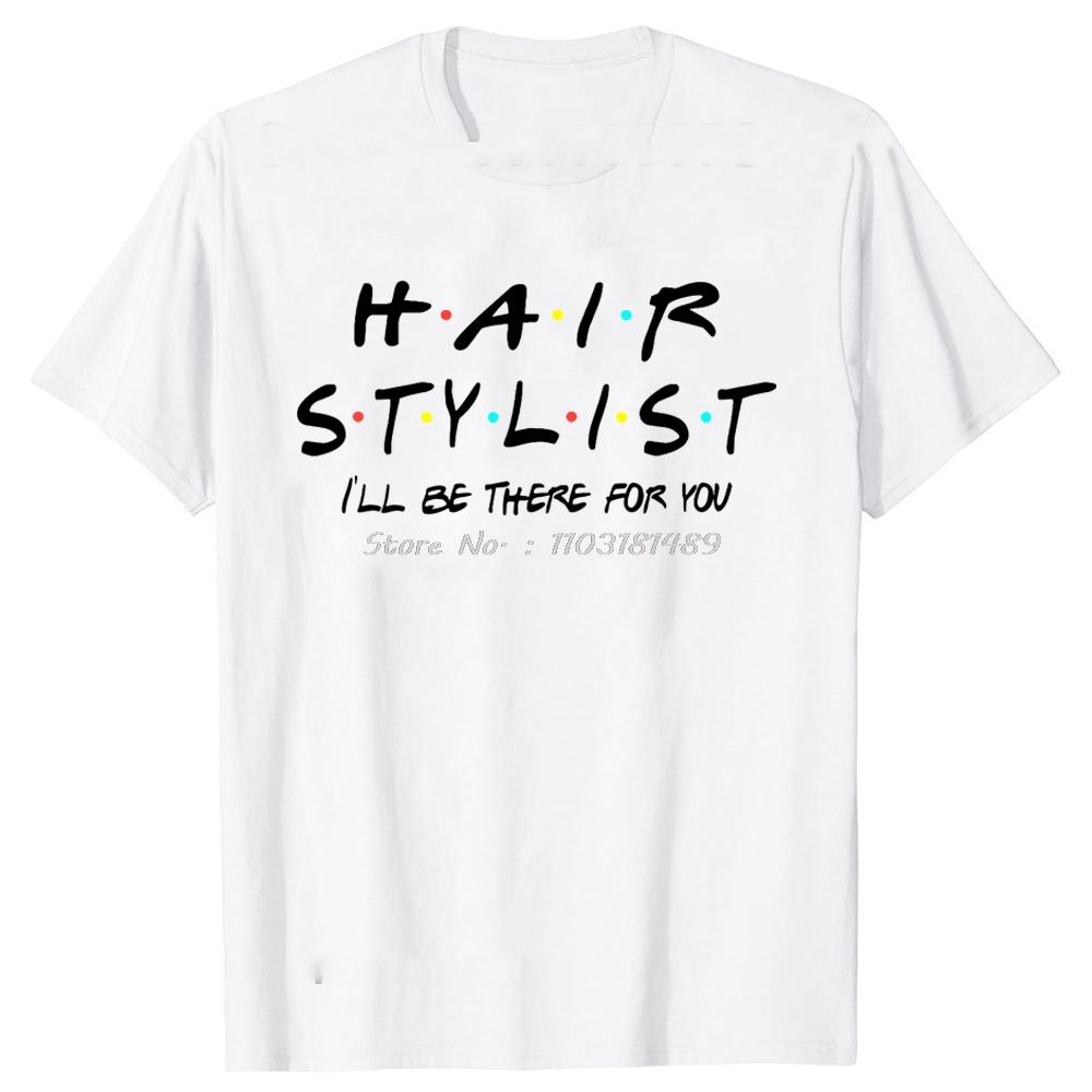 

Hair Stylist Friends Barber T Shirt Men Cotton Clothes O-Neck Short Sleeves Vintage Retro Tee Fashion HairStylist Cut Tshirt ... S разноцветный
