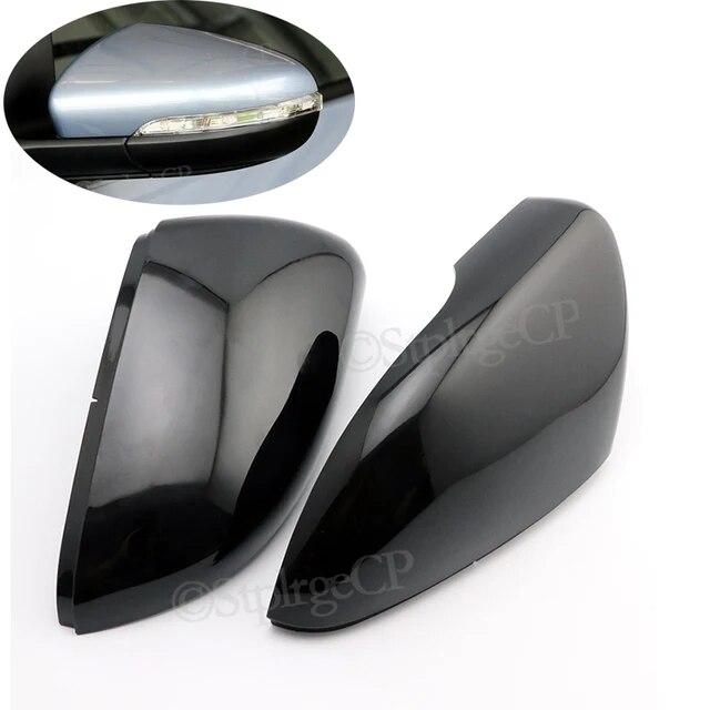 For Volkswagen GOLF 6 VI MK6 GTI R Line R20 Touran Carbon Fiber Pattern Mirror Case Black Side Wing Rearview Mirror Cover