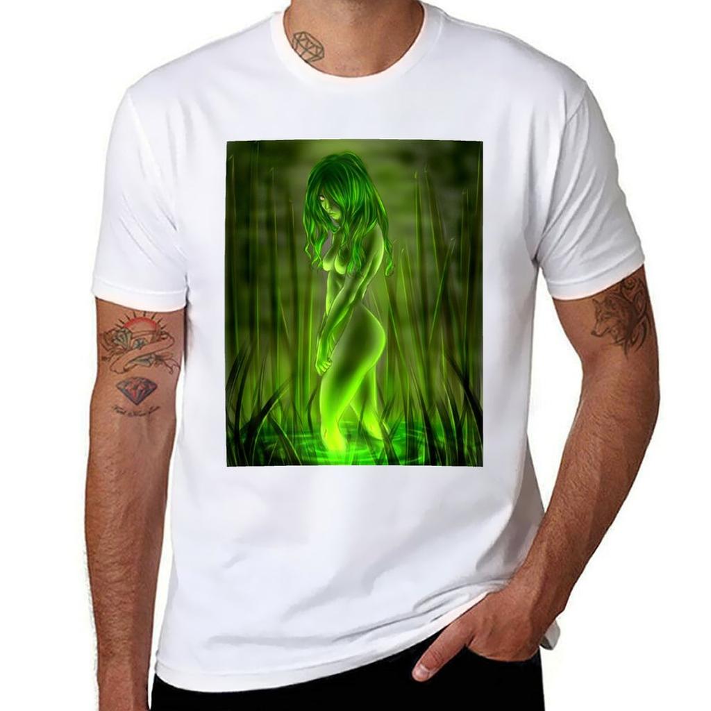 Swamp Mermaid Tshirt Casual Light Summer Short Sleeve Top