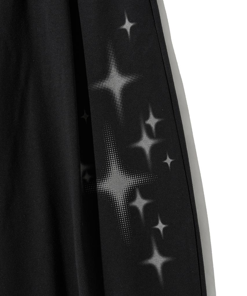 GAKKAI UNIONS Fade Star Sweat Balloon Pants Black