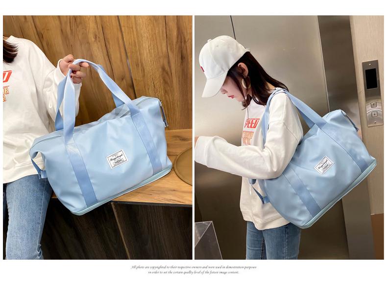 Foldable Large Capacity Travel & Fitness Bag with Wet/Dry Separation