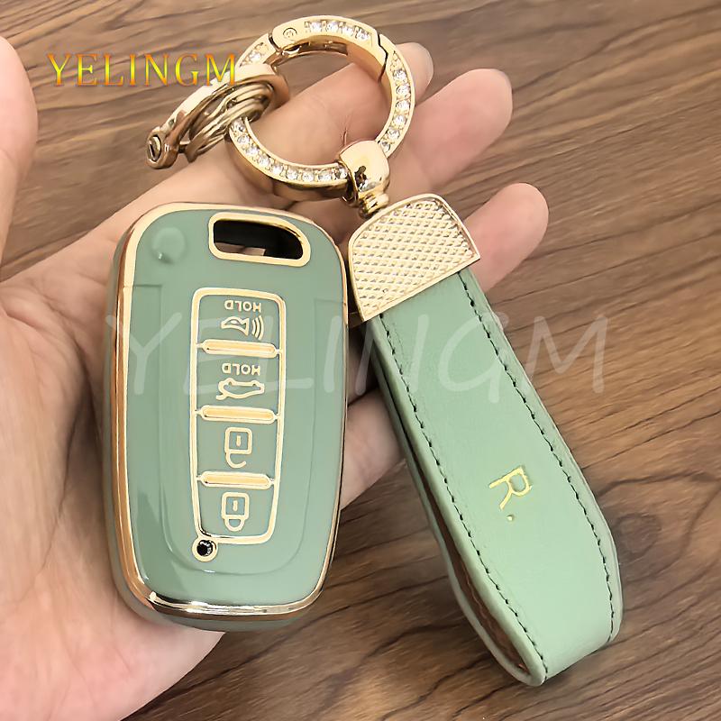 Car Remote Key Case Cover For Hyundai Solaris Hb20 Veloster Sr Ix35 Accent Elantra I30 For Kia Rio Forte K2 K3 K5 Sportage Tpu