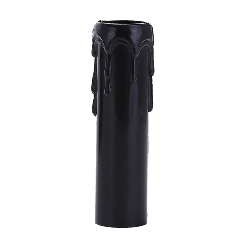 10Pcs Plastic Drip Candle Tube For Chandelier Light Bulb Covers Sleeve