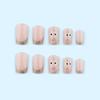 Cartoon Eyes Nail Tips: Halloween Mummy Style Fake Fingernails