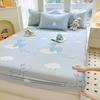 Floral Printed Mattress Cover Cotton Soft Single Queen King Size Bed Sheet Household Bedding No Pillowcase
