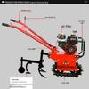Xijiaer 173F Diesel Track Micro Tiller with Plowing and Trenching Attachments CN plug (adapter included)