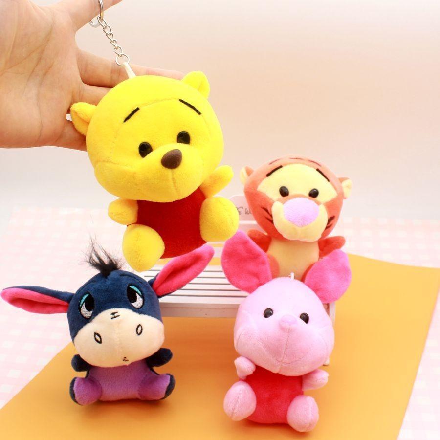 Adorable Cartoon Winnie The Pooh Keychain Plush Toy For Backpacks And Bags