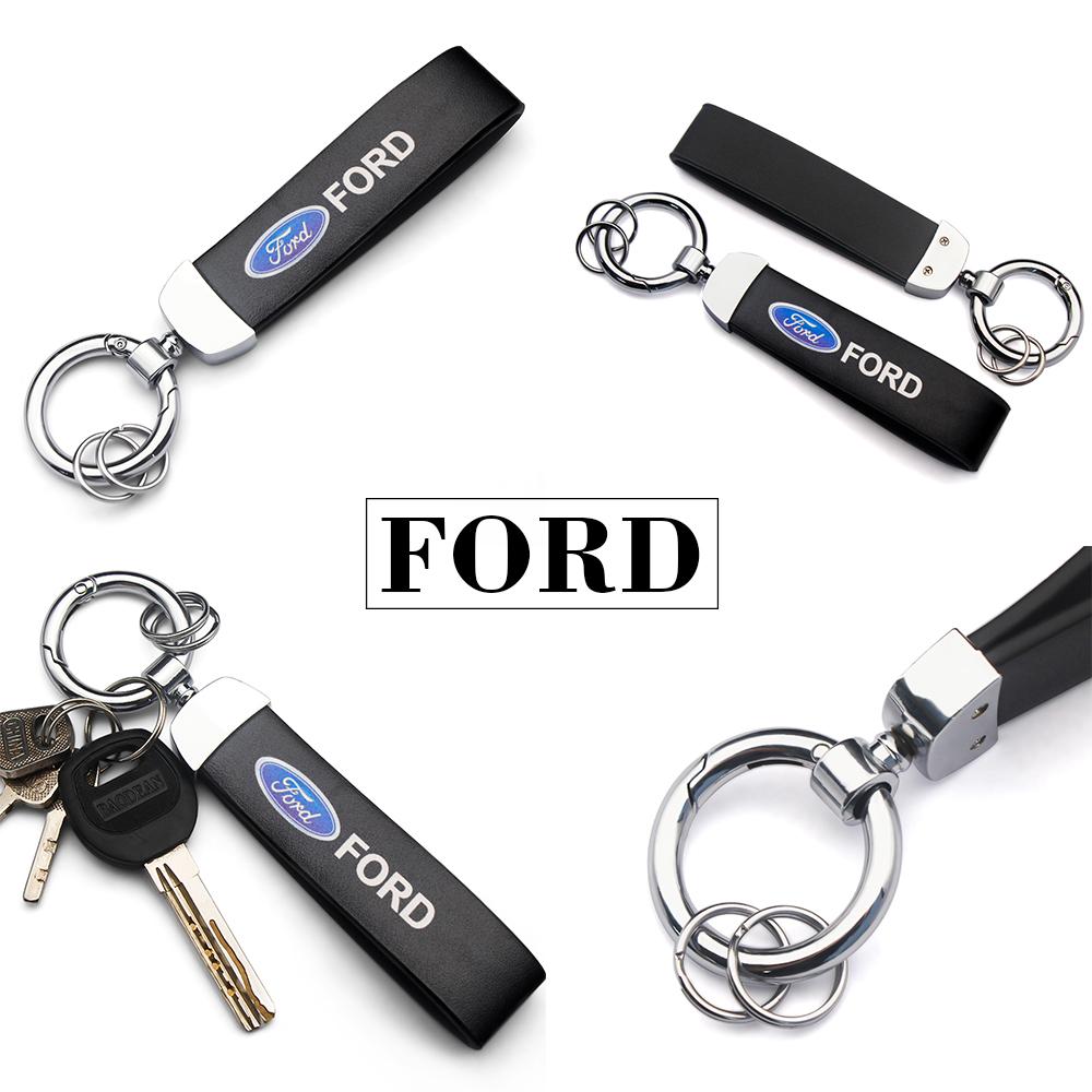 AAAMR1 Car Logo Keychain Printed Keychain For Ford Mustang Focus3 2 Transit Ecosport Edge Fiesta Escape Kuga Mondeo Fusion Keychain