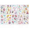 10 Sheets/Pack Kids Cartoon Fake Tattoo Stickers for Children Creative Water Transfer Printing DIY Temporary Tattoo