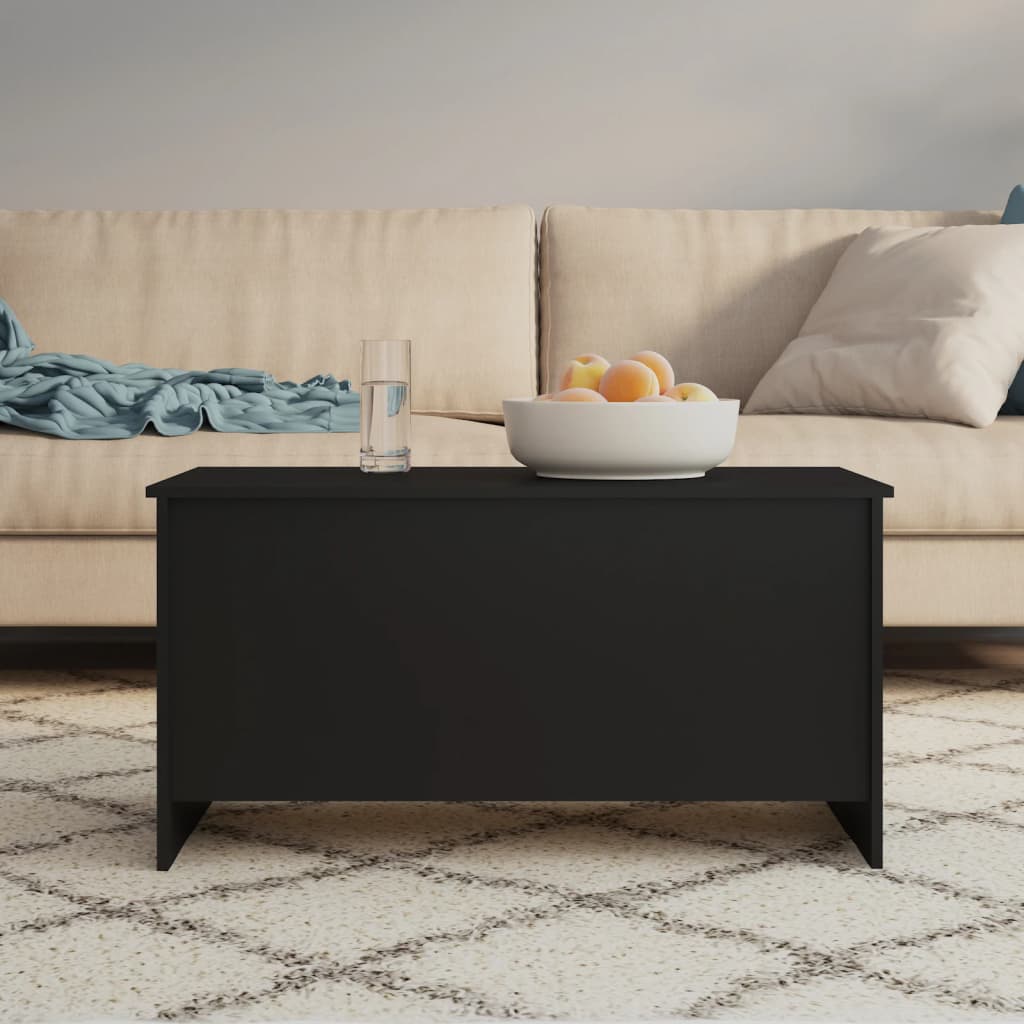  Coffee Table, Black, 102x55.5x52.5 Cm