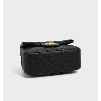 Big Mini Caviar Rhombus Chain Bag Women's New Cf Versatile Shoulder Messenger Bag Leather Small Square Bag Women