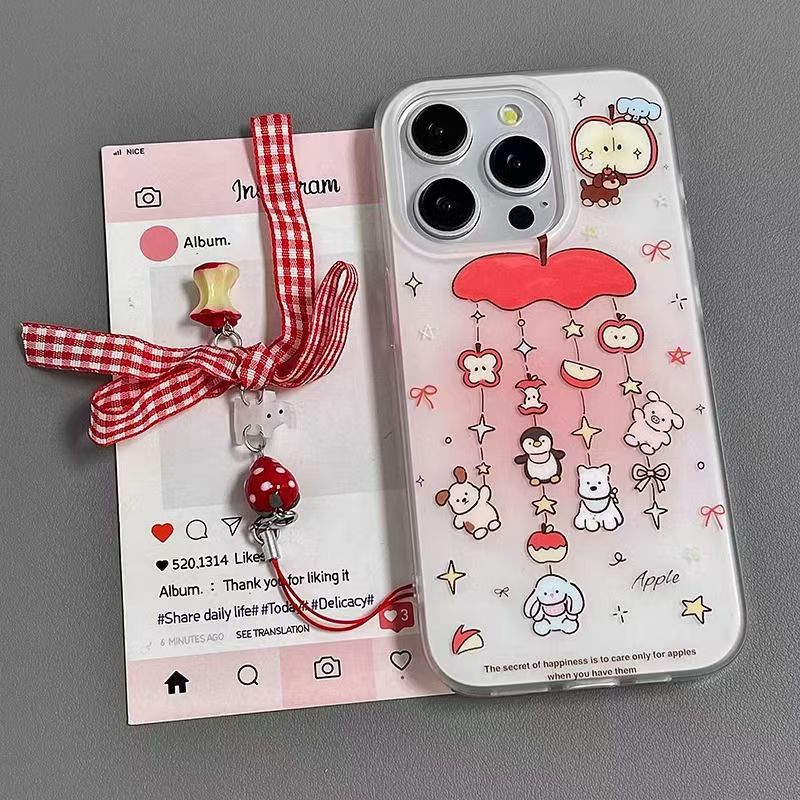 Small Animal Apple Compatible iPhone 16 Pro Max Phone Case 11 Compatible Apple 14 Anime iPhone XR/X