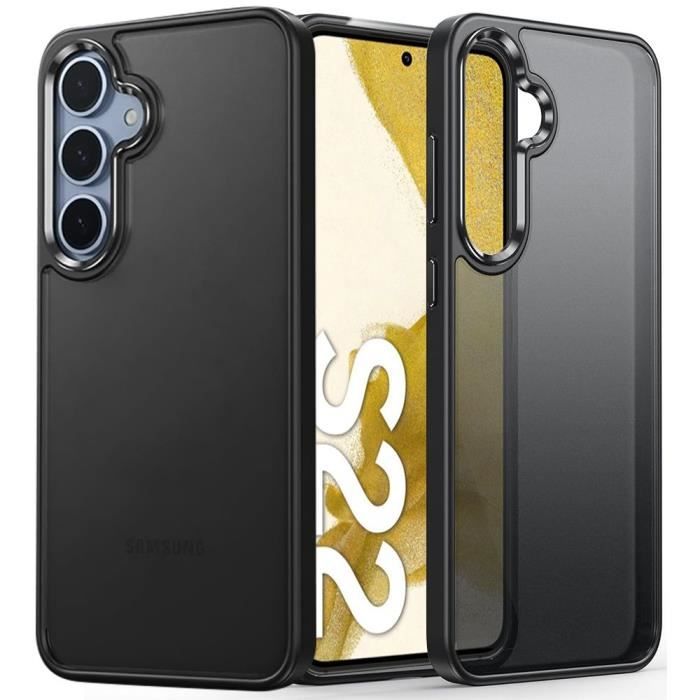 Coque - BOOLING - pour Samsung Galaxy S22 - Protection Anti-Rayures - Dos Translucide - Semi-Rigide