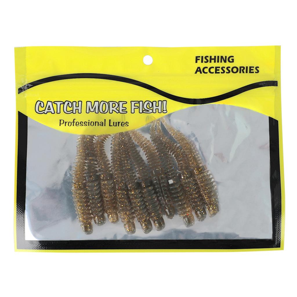 10pcs Soft Lure Worm Artificial Baits Wobblers 8.5/7.5/6.5cm Topwater Floating Fishing Lure for Trout Fishing Swimbait