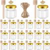 Hexagonal Glass Bottles for Honey, Jam, and Chili Sauce - 45 Sealed Mini Bottles