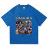 Shakira Album Cover 2026 Tour Print T-shirts Men Women Hip Hop Streetwear T-shirt Print Crew Neck Short Sleeve Lightweight Casual T Shirt