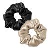 LILYSILK Set of 2 Silk Hair Add Volume To Your Perfect for Made with Natural 6A Silk and Gentle On the A Great Available In Black and 100% Scrunchies,