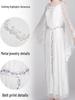 Galadriel Elf Queen Medieval Court Cosplay Dress