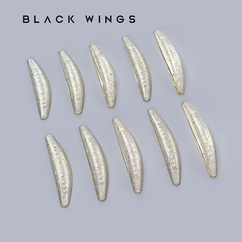 BLACKWINGS 5 Paar goldene Pailletten Wimperndauerwelle Silikonpads Wimperndauerwelle Pad Silikon klebrig