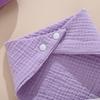 Baby Bandana Bibs Solid Color Cotton Muslin for Feeding Breathable Bibs Soft Cotton Spit Up Burp Cloths for Newborns Infants