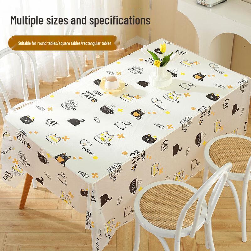 Cartoon Cat Disposable Tablecloth