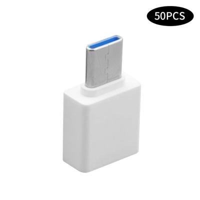 50/100PCS USB3\.0 Type\-C Cable Adapter Mobile Phone Type C Converter Fast Data Transmission OTG Converter for Mouse Keyboard