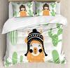 Llama Bedding Set Cute Llama With Candy Cane Hearts Fun Pat 3pcs Duvet Cover Set Bed Set Quilt Cover Pillow Case Comforter Cover