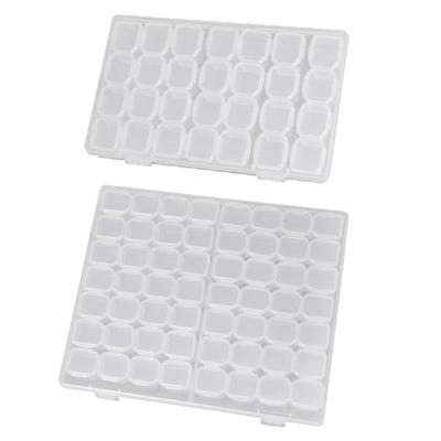 Portable Clear Jewelry Box Convenient Storage Box Clear Jewelry Container Suitable for Earrings Necklaces and Rings