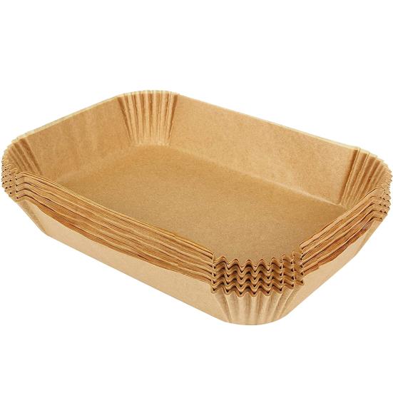 100 vnt. gruzdintuvų įdėklai, skirti Ninja pergamentiniam popieriui, vienkartiniai stačiakampiai karščiui atsparūs nelipniai kepimo popieriai virtuvės reikmenys