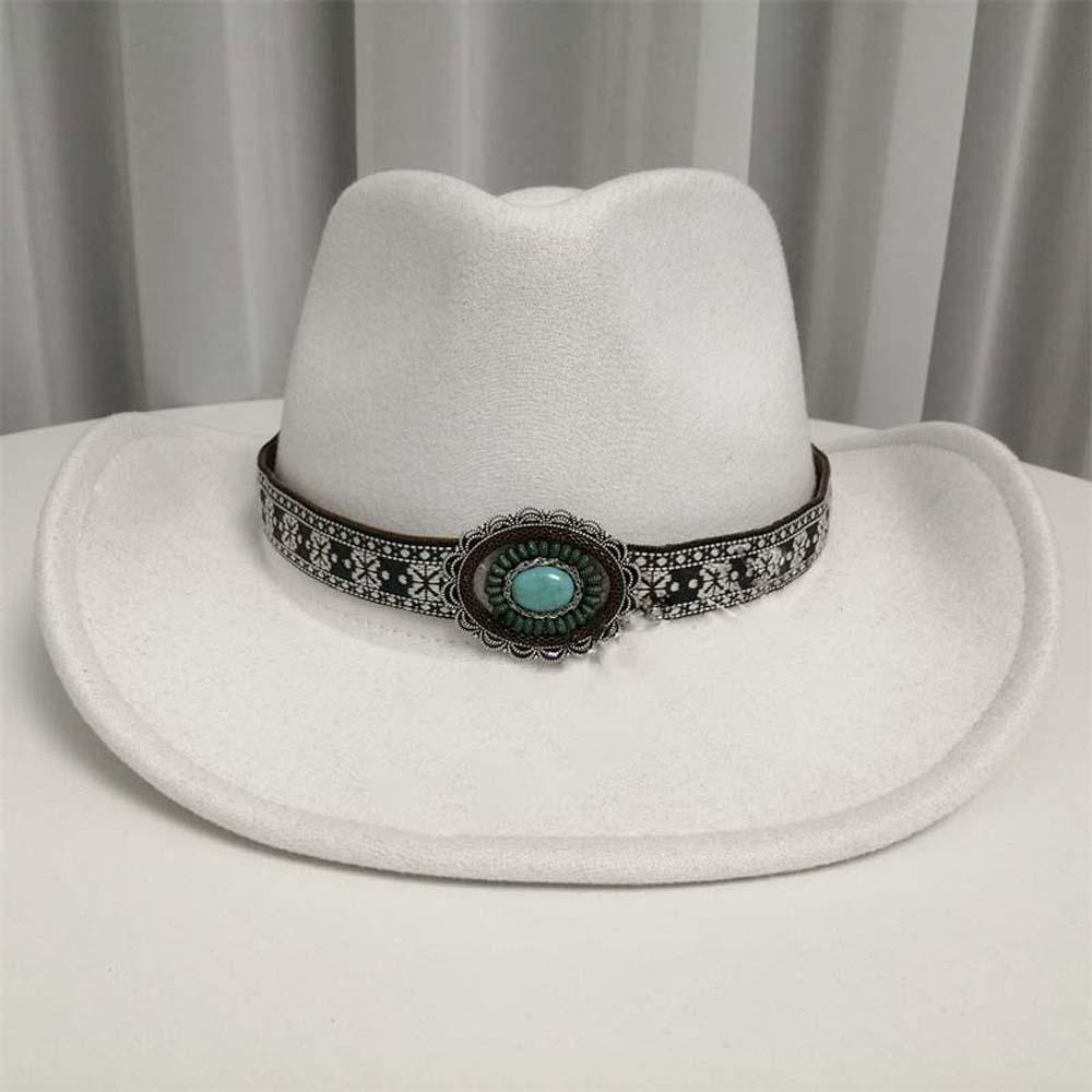 Cotton Sun Protection Knight Hat Wide Brim Cowgirls Visor Cap Adjustable Tibetan Hat  Men