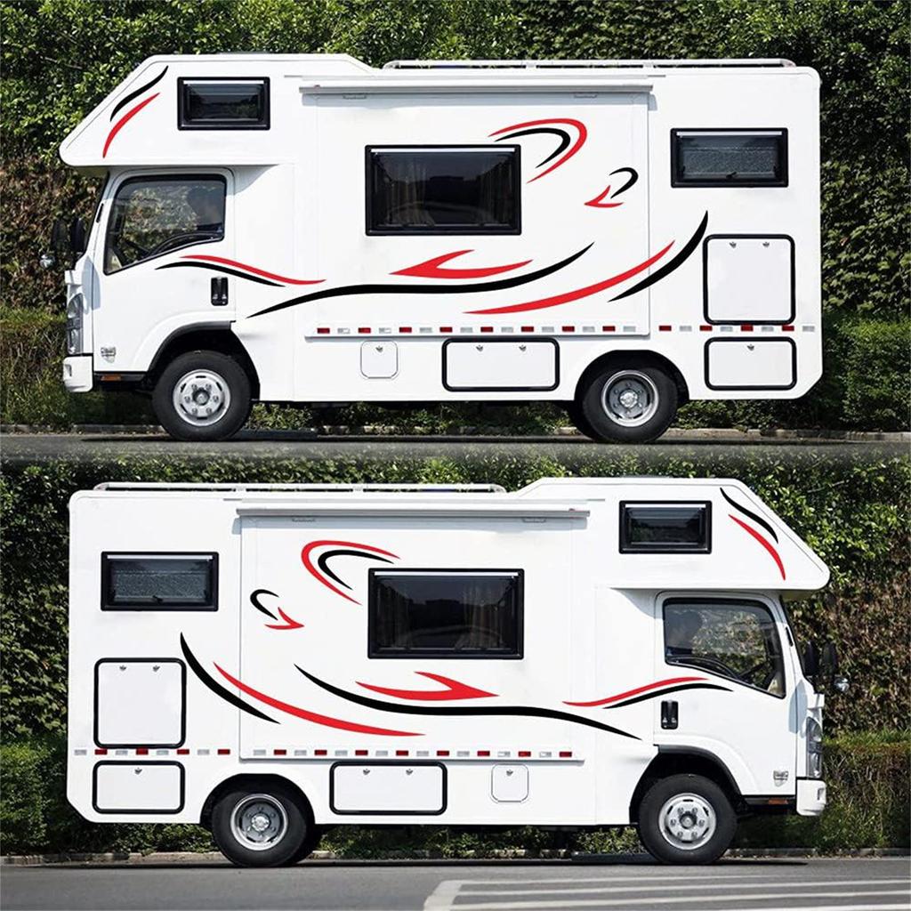 Trailer Exterior Waterproof Stickers Side Body Sticker Universal Decorative Stickers for Campers Truck Graphics Decals