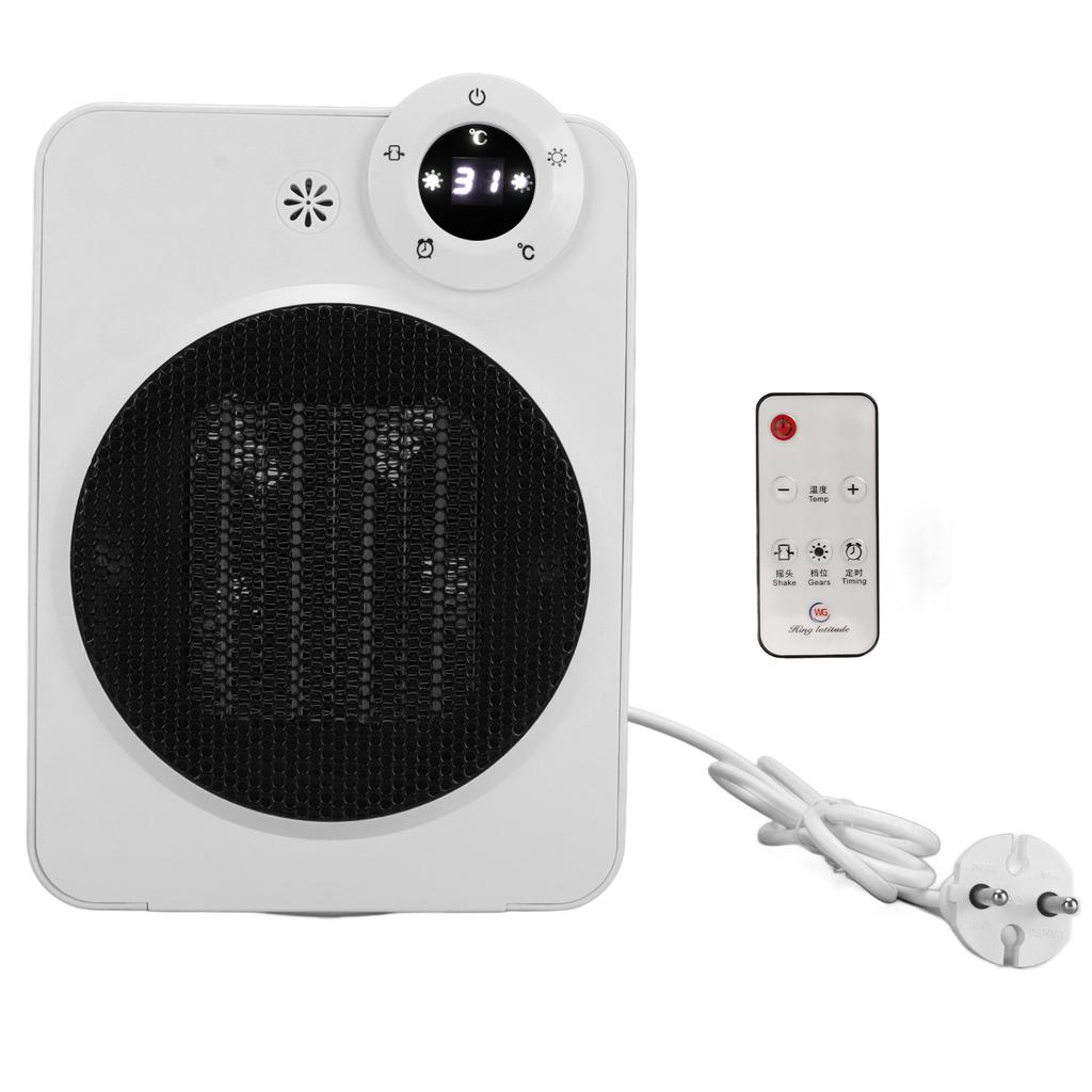 Dog House Heater Fast Heating 3 Gears Low Noise Wide Angle Mini Space Heater with Remote Control