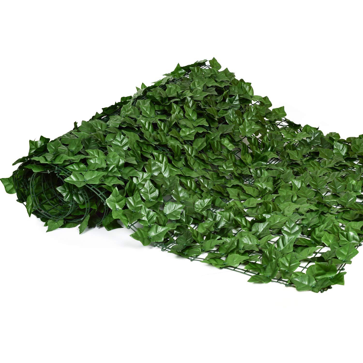 

Artificial Ivy Privacy Fence Wall Screen, Artificial Hedges Fence and Faux Ivy Vine Leaf Decoration for Outdoor Garden Decor
