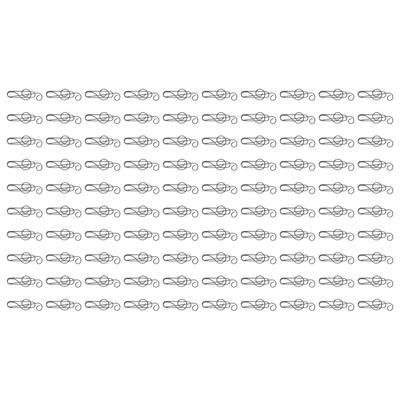 100 Pcs Note Paper Clip Creative Cute Music Wire Bookmark Paper Clamp Compact Portable for File