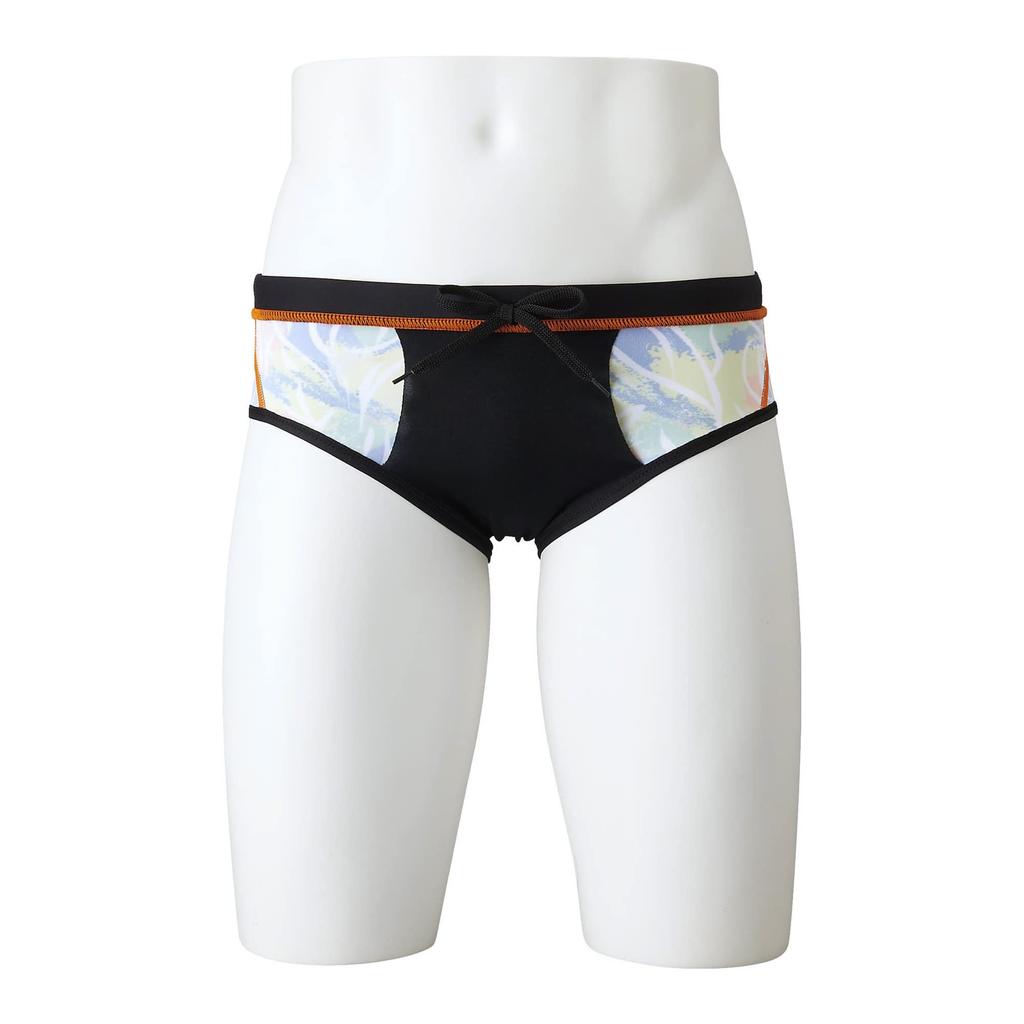 MIZUNO EXER SUITS Super Short Swimsuit Size Size for Competitive and Training Swims Men's (Ri Collection) N2MB2570, L, Yellow, 45,