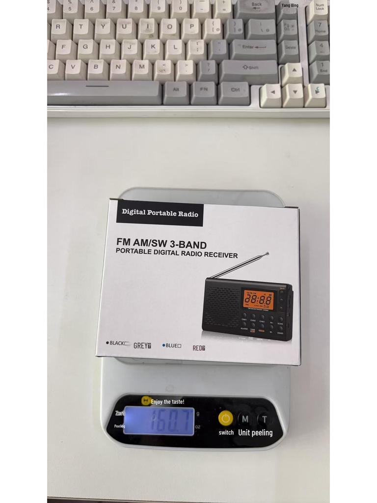 Portable FM/AM Full Band Stereo Radio with Large Display for Seniors