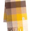 RECLOW RECLOW LAND 100% Cashmere Check Muffler Yellow