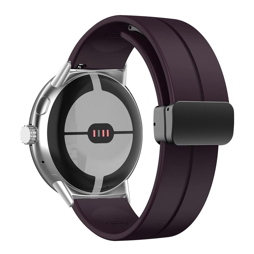 NEW Silicone Strap for Google Pixel Watch 3 45mm Band for Google Pixel Watch 1 2 3 41mm Magnetic Wristband Bracelet Accessories
