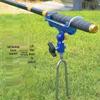 Automatic Self-Locking Fishing Rod Holder Stand: Ground Stake for Pole and Sea Rods